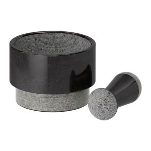 ADELSTEN Pestle and mortar, marble black