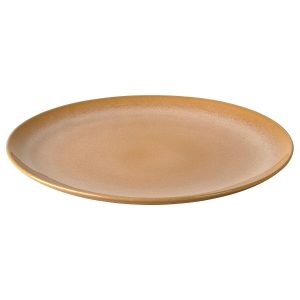 FARGKLAR Plate, glossy yellow, 26 cm