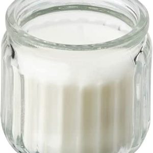 ADLAD Scented candle in glass, Scandinavian Woods/white, 40 hr