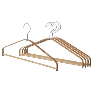 HOSVANS Hanger, bamboo, pack of 5