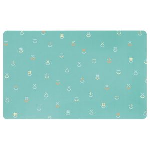 BONSYRSA Desk pad, turquoise, 60x37 cm