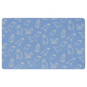 BONSYRSA Desk pad, animal pattern, 60x37 cm