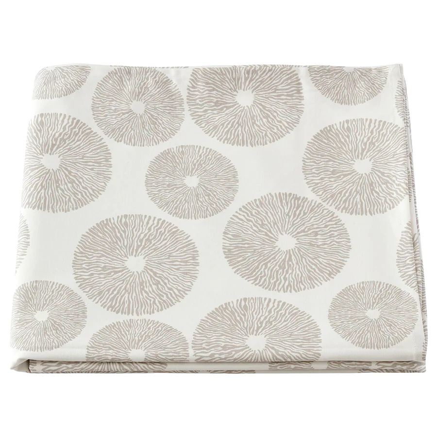 HARSTARR Tablecloth, beige, 145x240 cm