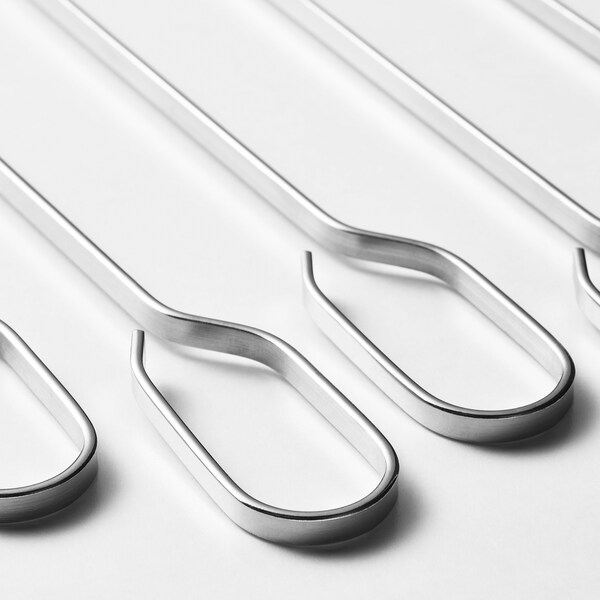 GRILLTIDER Skewer, stainless steel, 30 cm, pack of 6