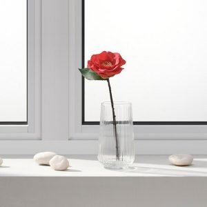 SMYCKA Artificial flower, in/outdoor/Camellia white, 28 cm