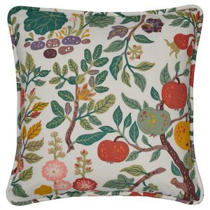 POLARTAG Cushion cover, multicolour/floral pattern, 50x50 cm